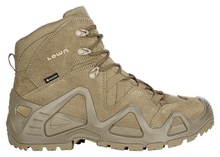 Lowa Military-Stiefel Arbeitsschuhe Zephyr GTX MID TF (Veloursleder, wasserdicht) coyote OP braun Herren